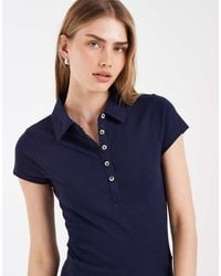 ASOS - Picquot Shrunken Polo - Lyst