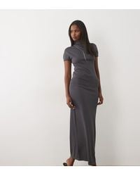 Kaiia - Exclusive 90s Fine Knit High Neck Cap Sleeve Top - Lyst