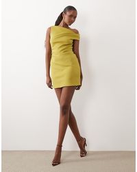 ASOS - Off Shoulder Sculpted Mini Dress - Lyst