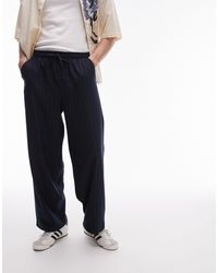 TOPMAN - Pantalon ample à fines rayures - Lyst