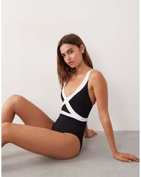 Accessorize - Badpak Met Contrasterende Details - Lyst