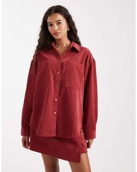 ASOS - Oversized Corduroy Co-ord Shirt - Lyst