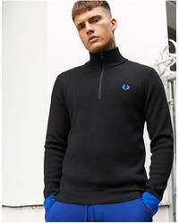 fred perry quarter zip jumper