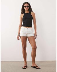 Mango - Teen Cotton Rich Denim Micro Short - Lyst