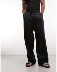 Weekday - Pull On Linen Trousers - Lyst