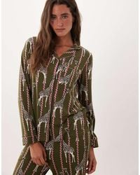 Chelsea Peers - Super Soft Button-up Pyjama Set - Lyst