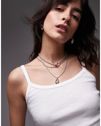 TOPSHOP - Débardeur à bords festonnés - Lyst