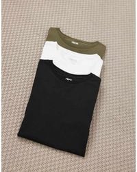 ASOS - Essentials 3 Pack Muscle Fit T-Shirts - Lyst