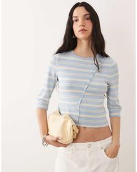 ASOS - Fine Knit Asymmetrical Cardigan - Lyst