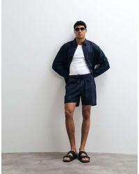 ASOS - Co-ord All Over Floral Print Short With Linen - Lyst