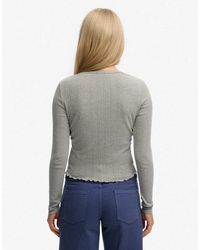 Superdry - Athletic Essential Pointelle Cardigan - Lyst