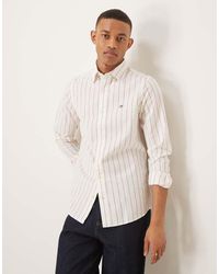 GANT - Slim-Fit Oxford Overhemd Met Logo - Lyst