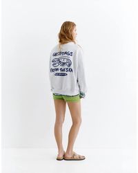 Pull&Bear - Lobster Graphic Sweatshirt - Lyst