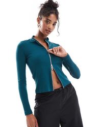 Barbour - Myla Full Zip Rib Top - Lyst
