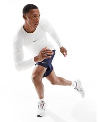 Nike - Pro - top moulant à manches longues en tissu dri-fit - Lyst