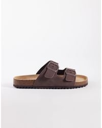 SEQWL - Olsen Double Buckle Flat Sandals - Lyst