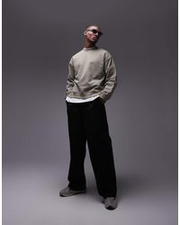 TOPMAN - Felpa Girocollo Oversize - Lyst