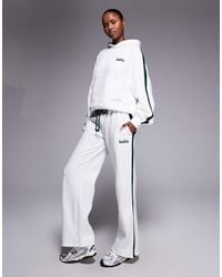 Kaiia - Side Stripe Wide Leg Jogger Co-Ord - Lyst