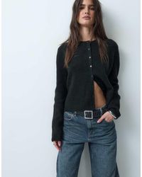 ASOS - Knitted Rib Basic Cardigan - Lyst