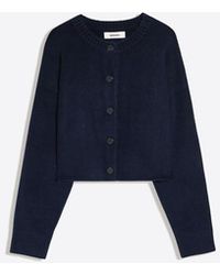Bershka - Round Neck Button-up Knit Cardigan - Lyst