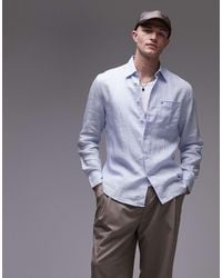 Tommy Hilfiger - Linen Long Sleeve Shirt - Lyst