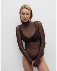 Intimissimi - High-Neck Tulle Bodysuit - Lyst