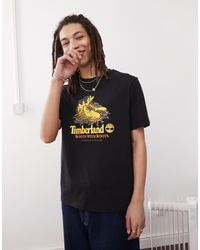Timberland - T-Shirt Met Grafische 'Boots With Roots'-Print - Lyst