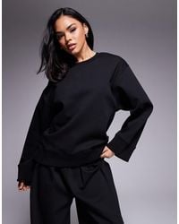 ASOS - Interlock Oversized Crew Neck Top - Lyst