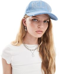 Reclaimed (vintage) - Cowgirl Denim Cap With Hotfix - Lyst