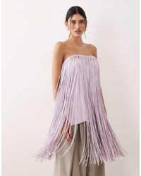 ARRANGE - Fringed Bandeau Top - Lyst