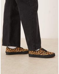 Vans - Zapatillas De Deporte Con Estampado De Leopardo De Authentic - Lyst