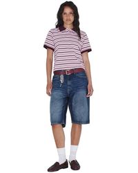 Dr. Denim - Jade Striped Short Sleeve Polo Shirt - Lyst
