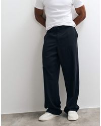 ASOS - Flexmax Smart Wide Leg Trousers - Lyst