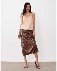 Mango - Sequin Knee Length Skirt - Lyst