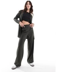 Jdy - Button Detail Wide Leg Dad Trousers - Lyst