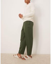 ASOS - Smart Relaxed Tapered Fit Trousers - Lyst