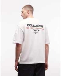 Collusion - Oversized T-shirt With Logo Print - Lyst