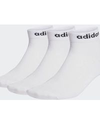 adidas Originals - Think Linear Ankle Socks 3 Pairs - Lyst