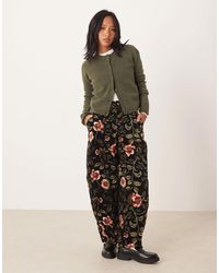 ASOS - Asos Design Petite Barrel Leg Pants - Lyst