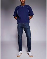 Levi's - Vaqueros De Corte Tapered Slim Con 512 De -Azul Marino - Lyst