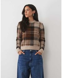 Barbour - Glendyn Tartan Check Knitted Jumper - Lyst