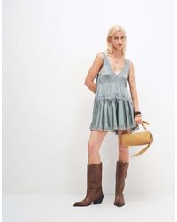Free People - In This Groove Mini Slip Dress In Odessa - Lyst