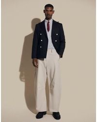 ASOS - Mix & Match Linen-rich Slim Double-breasted Suit Jacket - Lyst