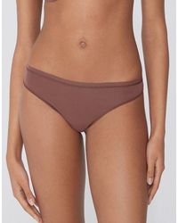 Tezenis - Plain Colour Cotton Brazilian Briefs - Lyst