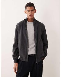 Mango - Zip Though Harrington Jacket - Lyst
