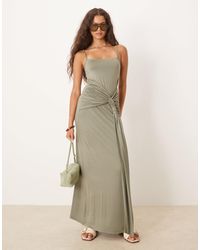 ASOS - Twist Detail Cami Midi Dress - Lyst