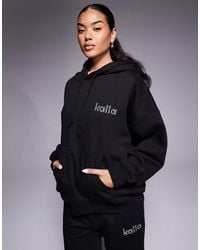 Kaiia - – exclusive – oversize-kapuzenpullover mit hohem baumwollanteil - Lyst
