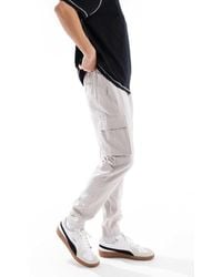 French Connection - French Connection Cargo Pocket Linen Pants - Lyst