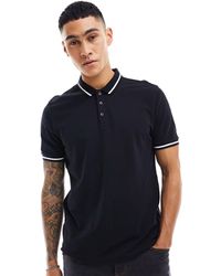 New Look - Tipped Polo - Lyst