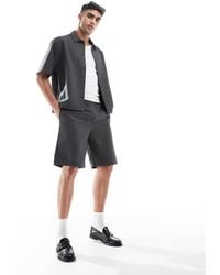 Bershka - Premium Short Co-ord - Lyst